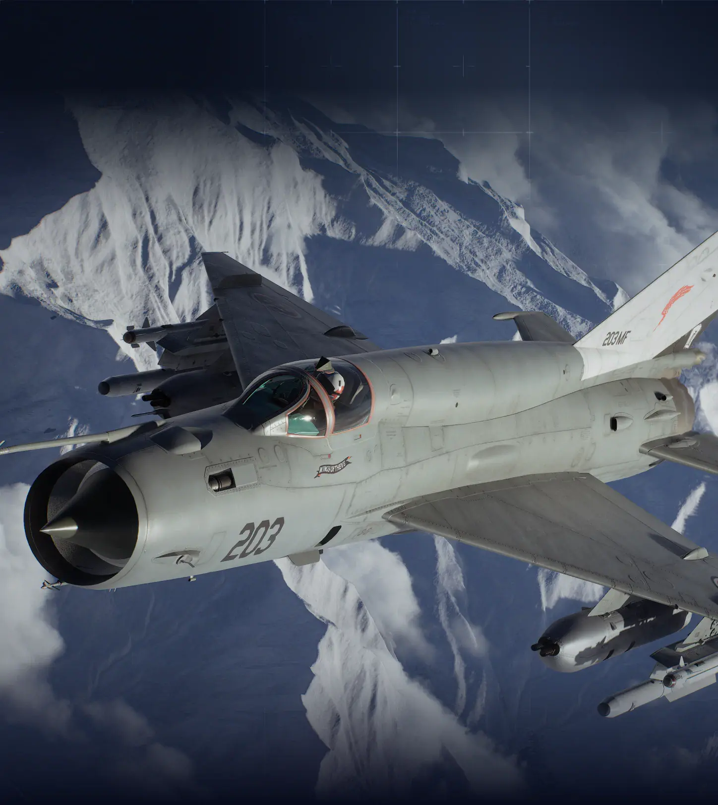 MiG-21bis in the official ACE COMBAT 8 aircraft promotion